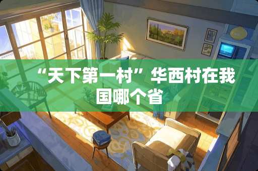 “天下第一村”华西村在我国哪个省