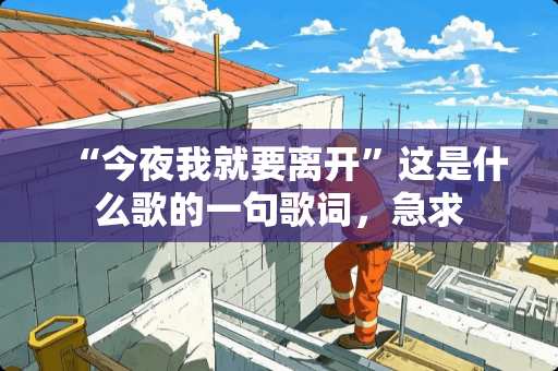 “今夜我就要离开”这是什么歌的一句歌词，急求