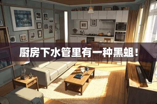 厨房下水管里有一种黑蛆！