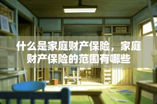 什么是家庭财产保险，家庭财产保险的范围有哪些