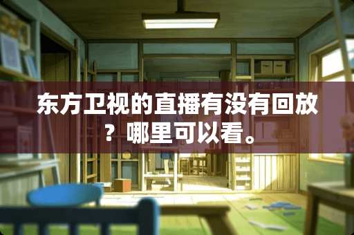 东方卫视的直播有没有回放？哪里可以看。