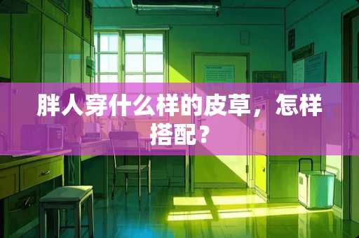 胖人穿什么样的皮草，怎样搭配？