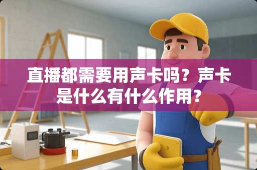 直播都需要用声卡吗？声卡是什么有什么作用？