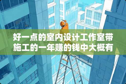 好一点的室内设计工作室带施工的一年赚的钱中大概有多少利润。具体一点？