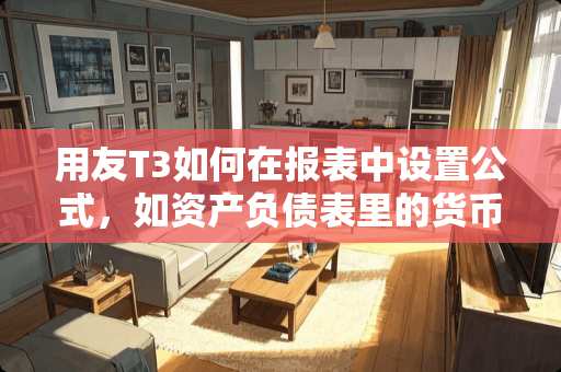用友T3如何在报表中设置公式，如资产负债表里的货币资金，怎样设置公式？