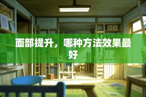 面部提升，哪种方法效果最好