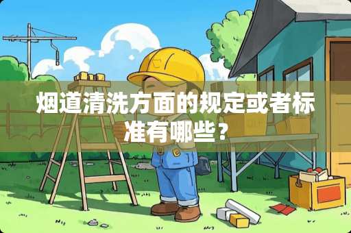 烟道清洗方面的规定或者标准有哪些？