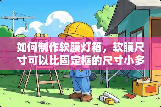 如何制作软膜灯箱，软膜尺寸可以比固定框的尺寸小多少