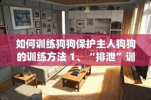 如何训练狗狗保护主人狗狗的训练方法 1、“排泄”训练(饭后实施
