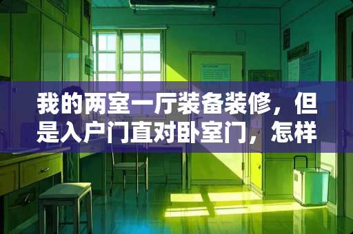 我的两室一厅装备装修，但是入户门直对卧室门，怎样做隔断 一个卧室三面都有门怎么装修