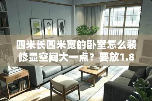 四米长四米宽的卧室怎么装修显空间大一点？要放1.8米的床 2米5宽窄长卧室装修