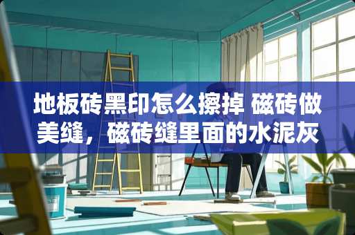 地板砖黑印怎么擦掉 磁砖做美缝，磁砖缝里面的水泥灰怎么清理