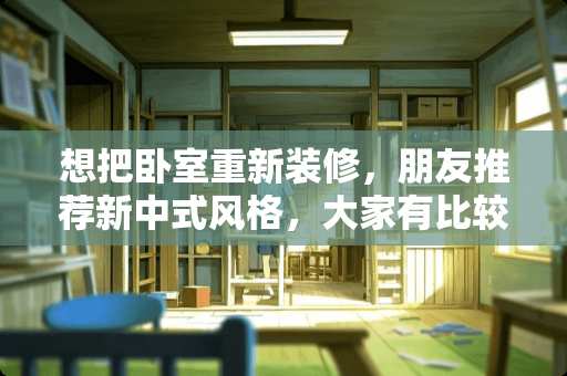 想把卧室重新装修，朋友推荐新中式风格，大家有比较好的案例推荐吗 小户型卧室客厅一体的房，该怎么装修？注意事项是什么