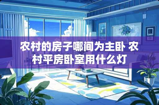 农村的房子哪间为主卧 农村平房卧室用什么灯