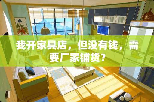 我开家具店，但没有钱，需要厂家铺货？