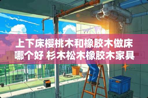 上下床樱桃木和橡胶木做床哪个好 杉木松木橡胶木家具哪个更好一些