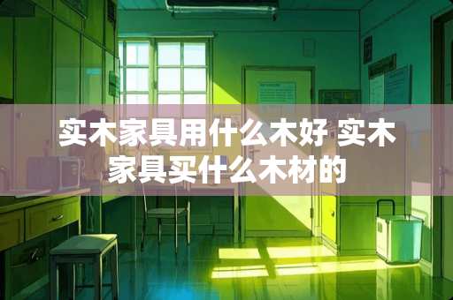 实木家具用什么木好 实木家具买什么木材的