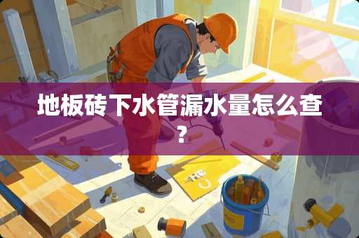 地板砖下水管漏水量怎么查？