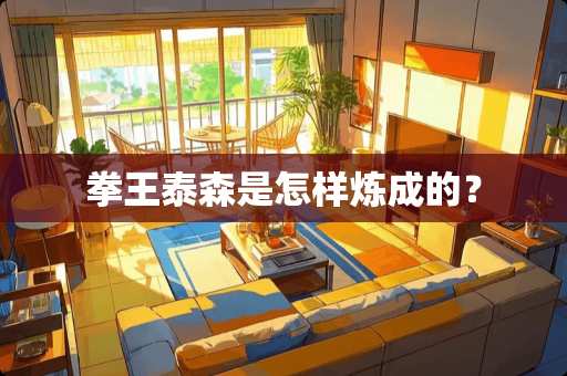 拳王泰森是怎样炼成的？