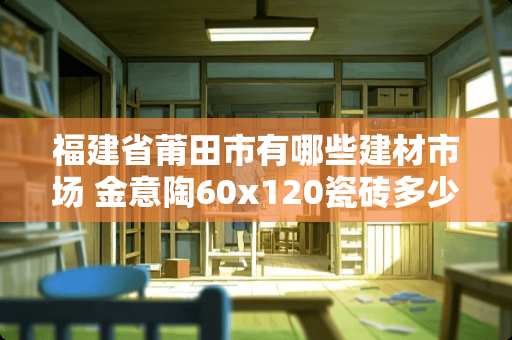 福建省莆田市有哪些建材市场 金意陶60x120瓷砖多少钱一块