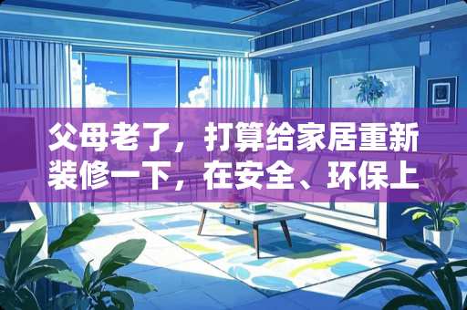 父母老了，打算给家居重新装修一下，在安全、环保上要加强 新中式家具适不适合年轻人使用