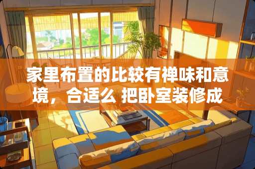 家里布置的比较有禅味和意境，合适么 把卧室装修成江南小镇的模样需要什么