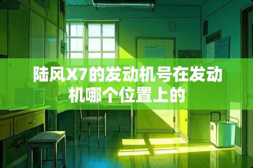 陆风X7的发动机号在发动机哪个位置上的