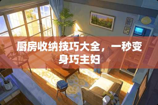 厨房收纳技巧大全，一秒变身巧主妇