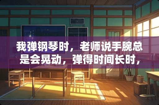 我弹钢琴时，老师说手腕总是会晃动，弹得时间长时，小臂会很累，怎么办？？