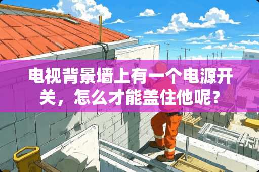 电视背景墙上有一个电源开关，怎么才能盖住他呢？