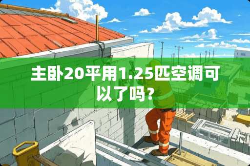 主卧20平用1.25匹空调可以了吗？