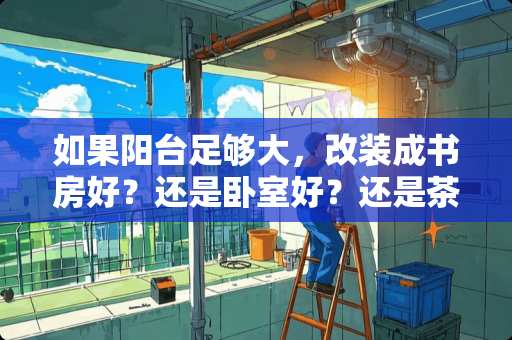 如果阳台足够大，改装成书房好？还是卧室好？还是茶室好 小户型如何设计才能实现卧室兼书房的格局
