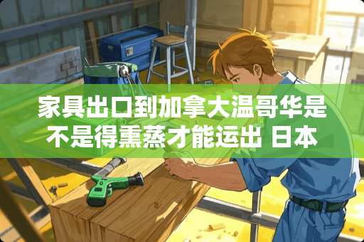 家具出口到加拿大温哥华是不是得熏蒸才能运出 日本家庭在处理生活垃圾的方式是如何处理旧书报:和旧家具
