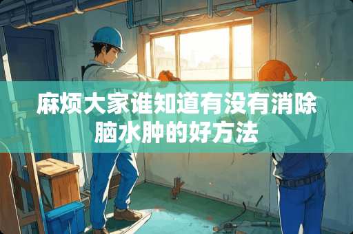 麻烦大家谁知道有没有消除脑水肿的好方法