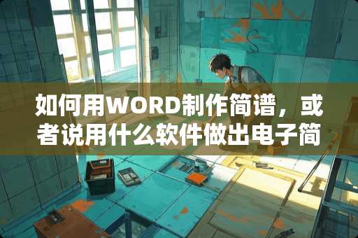 如何用WORD制作简谱，或者说用什么软件做出电子简谱？