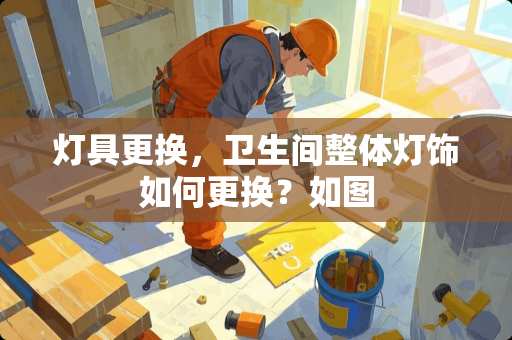 灯具更换，卫生间整体灯饰如何更换？如图