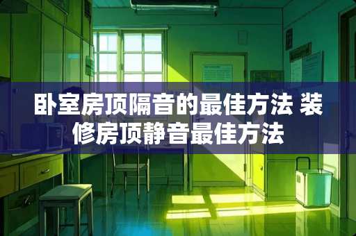 卧室房顶隔音的最佳方法 装修房顶静音最佳方法
