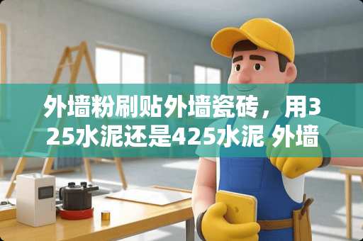 外墙粉刷贴外墙瓷砖，用325水泥还是425水泥 外墙瓷砖勾缝用什么材