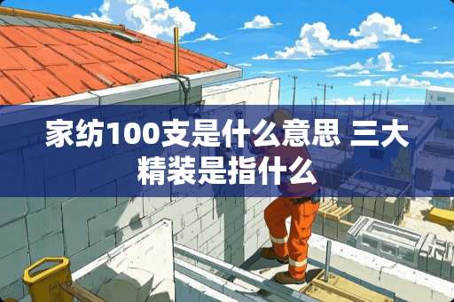 家纺100支是什么意思 三大精装是指什么