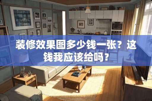 装修效果图多少钱一张？这钱我应该给吗？
