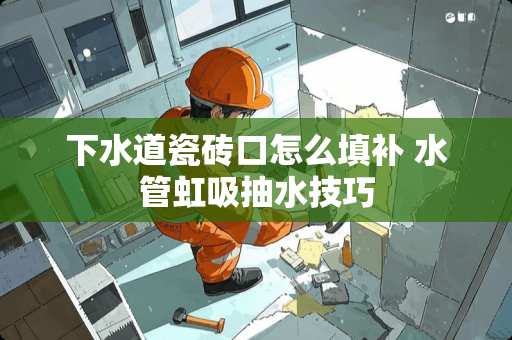 下水道瓷砖口怎么填补 水管虹吸抽水技巧