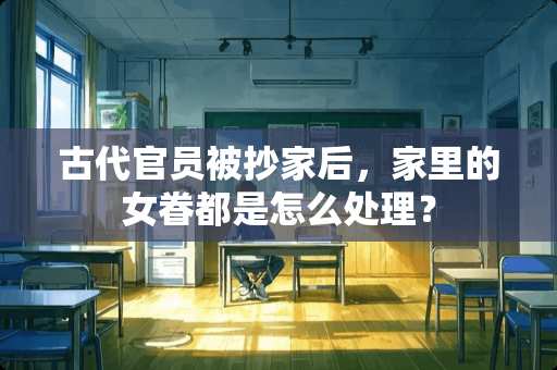 古代官员被抄家后,家里的女眷都是怎么处理? 古代官员被抄家后,家里的女眷都是怎么处理?