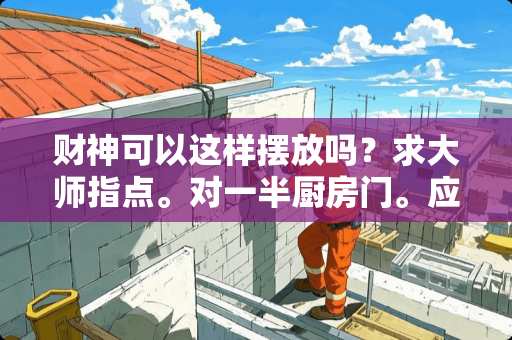 财神可以这样摆放吗？求大师指点。对一半厨房门。应该这么摆放在线等谢谢