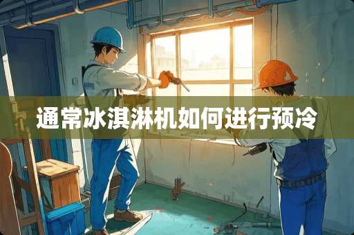 通常冰淇淋机如何进行预冷