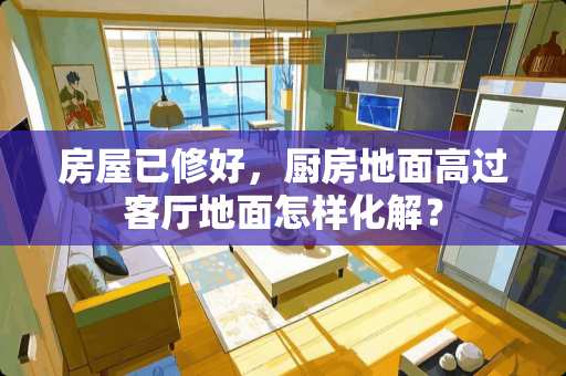 房屋已修好，厨房地面高过客厅地面怎样化解？