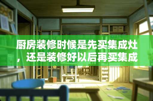 厨房装修时候是先买集成灶，还是装修好以后再买集成灶？