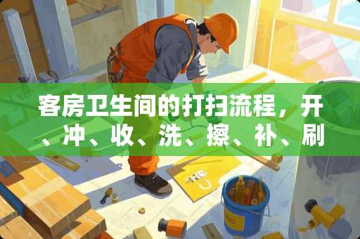 客房卫生间的打扫流程，开、冲、收、洗、擦、补、刷、查、关，各是什么意思 房屋中介洗房流程