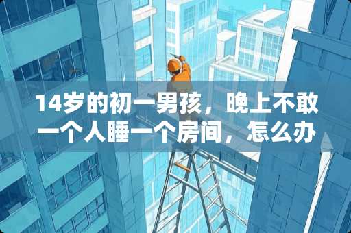 14岁的初一男孩，晚上不敢一个人睡一个房间，怎么办 十四岁儿子在家夫妻可以裸睡吗