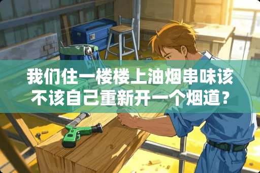 我们住一楼楼上油烟串味该不该自己重新开一个烟道？