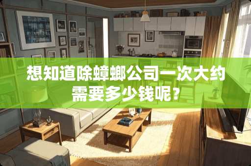 想知道除蟑螂公司一次大约需要多少钱呢？